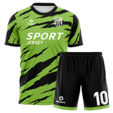 All Sports,昇華 サッカー ユニフォーム,上下セット,緑,オリジナル ユニフォーム